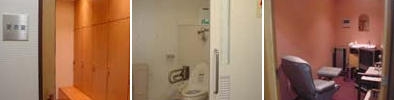 更衣室及びトイレと採精室